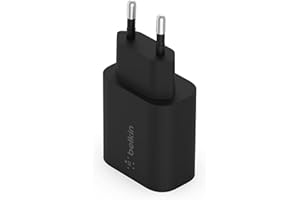 ‎BELKIN Belkin BoostCharge 25W-wandlader met PPS (USB-C Power Delivery, snellader voor iPhone, Samsung, Galaxy Tab, iPad en meer)
