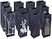 Produktbild Wein-Geschenktüten - 12-Pack-Wein-Taschen für Jubiläum, Geburtstag, Alle Anlässe - 4 verflachte verschönerte Designs, Spirituosen und Weinflasche Geschenktüten mit Griffen, 4,7 x 3,7 x 15,5 Zoll