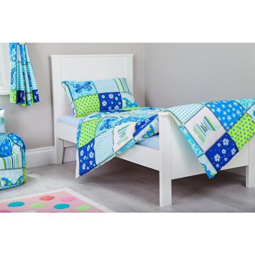 Butterfly Design Children's Cot Bed Junior Toddler Size Duvet Cover Set 120cm x 150cm with Pillowcase