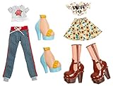 BRATZ MGA Entertainment Bratz Deluxe Fashion Pack #1 Yasmin and Cloe Juego de ropita para muñeca - Accesorios para muñecas (Juego de ropita para muñeca, 5 año(s),, Bratz, De plástico, Chica)