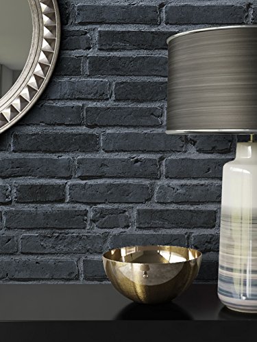 Steintapete Vliestapete Stein Schwarz Dunkel Natur , schöne edle Tapete im Steinmauer Design , moderne 3D Optik für Wohnzimmer, Schlafzimmer oder Küche inkl. Newroom Tapezier Ratgeber mit super Tipps! - 6