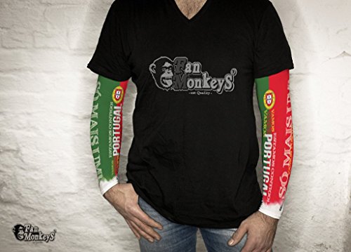 Portugal 2 tlg. Herren Armling Armstulpen Fan Ärmel Fanartikel Fussball