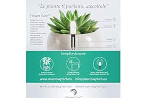 VegTrug for xiaomi Plant Flower Care Versión Europea Tiempo real Sensor para Interior y Exterior, Resistente al agua, Suelo, de fertilidad – Grado De Humedad, luz y temperatura.