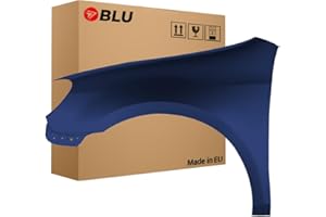 BLU Mudguard Suitable for Volkswagen Golf VI 6 Hatchback LC5F Left Blue | 2008-2016 | Front Front | Painted | Ready to Install