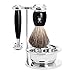 MÜHLE Vivo 4 Piece Shaving Set with Bowl - Black Resin