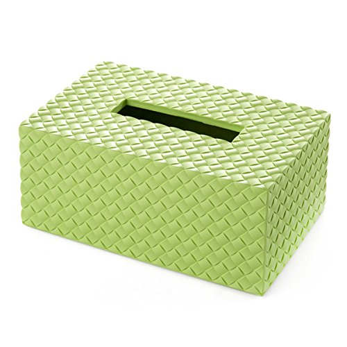 HugeStore Rechteckig Kosmetiktücherbox Taschentuchspender Tücherbox Kosmetiktücher Box Tissue Box Grün