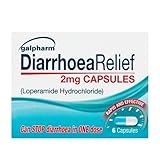 Galpharm 2 mg Loperamide diarrhea relief 6 Capsules (Pack of 6 Total 36 capsules)