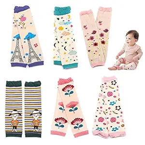 Sept.Filles Baby and Toddler Leg Warmers 3.15'' x 11.8'' Packs of 6(E)