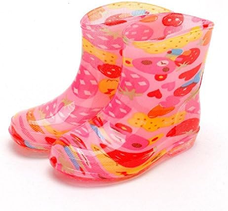Fashion Children Rain Shoes Crystal Anti-slip Rain Boots, 26, pink