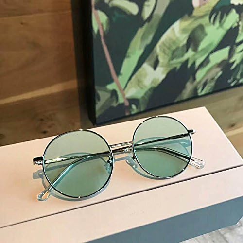 Zhangxin Sunglasses Sunglasses Round Frame Sun Travel For Men And Women Sunglasses Sunglasses Round Light Travel,Green