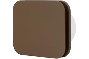 Turbionaire Trend 100 SDCC Aspiratore, Per Bagno, Cucina, Parete/Soffitto, Dark Coffee Cream Opaco, Diametro 100mm, Aspirazione perimetrale, Valvola di Non Ritorno, Installazione flessibile