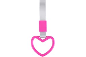 Anello di avvertimento del paraurti posteriore,MoreChioce maniglia per autobus universale Cinghia a mano Fascino per paraurti posteriore Anello di avvertimento,Rosa,Cuore