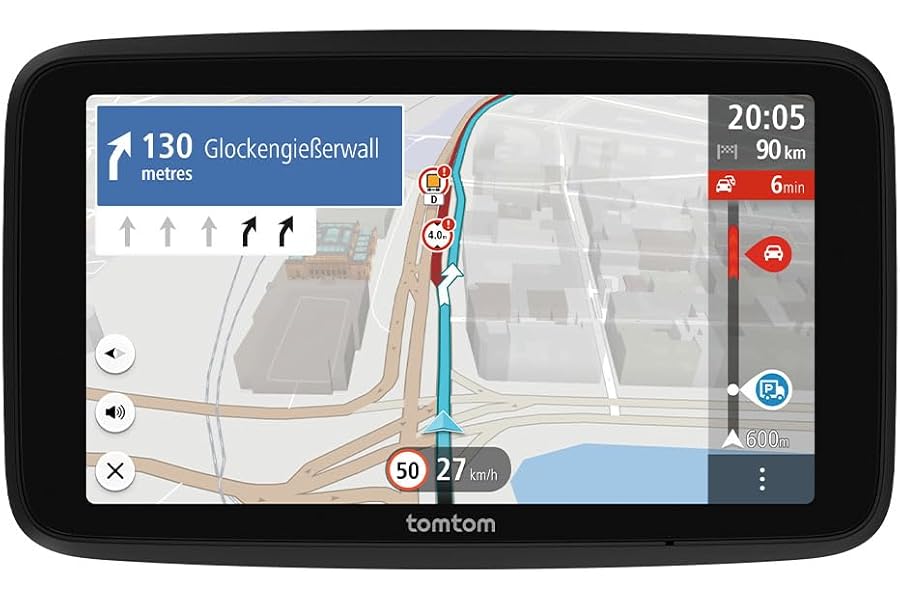 TomTom Truck Sat Nav GO Professional 2nd generation (6" Capacitive Touchscreen with Europe Maps and Real-Time Traffic Information, Designed for Truck, Lorry, Coach, Bus and Large Vehicles)