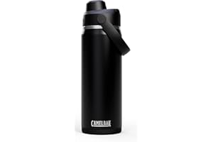 Camelbak Thrive Chug VSS - Borraccia termica in acciaio inox, mantiene idratati tutto il giorno, isolamento sottovuoto, colore: nero, capacità: 600 ml