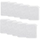 WizeFolk 10 Pcs Aquarium Mesh Filter Bags, 11 x 7 cm, Reusable Nylon Filter Bags with Plastic Zipper, for Extra Fine Resins,