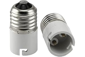 GALEYYU Convertisseur De Douille E27 À B22, Adaptateur De Douille D'ampoule À Vis À Baïonnette, Support D'ampoule Pour LED/CFL Et Ampoules À Incandescence [Classe Énergétique A]