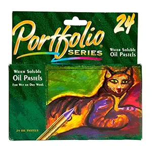 Crayola 52-3624 Portfolio Series Water Soluble Oil Pastels, 24 Count
