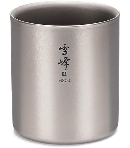 Tasse Titanium Snow Peak Ti-Double 450 - Volume 0.5L (0.5 Qt) - Résiste à 450°F - Neuf Avec étiquettes