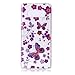 Produktbild Samsung Galaxy Note8 Hülle, Chreey Glitzer Muster Transparent Handyhülle Niedlich Mode Süß Temperament Weiche TPU Silikonhülle Case Ultra Dünn Kratzfest Durchsichtige Hülle Backcover [Lila Schmetterling]