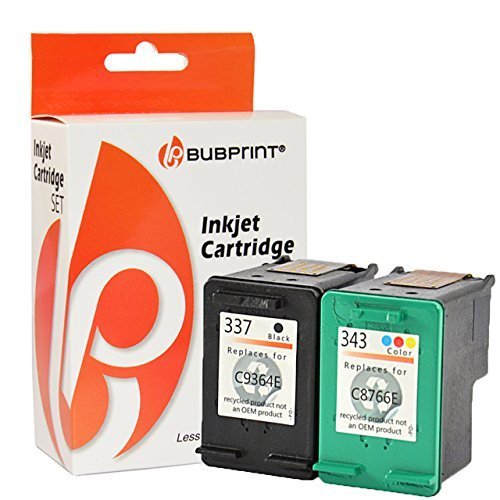 Druckerpatronen kompatibel für HP 343 + 337 HP Deskjet D4160 5940 5943 5950 6940 6940DT 6980 6980DT OFFICEJET 6300 6304 6305 6307 6310 6310XI 6313 6315 PHOTOSMART 2500 2570 2575 2575XI 2578 C4100 C4110 D4160 5940 5943 5950 6940 6940DT 6980 6980DT