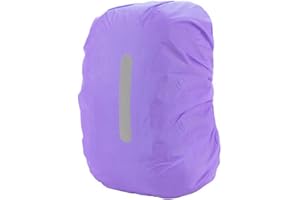 PINEPAN Funda impermeable para mochila con rayas reflectantes, 15 l - 100 l, impermeable, para senderismo, camping, viajes, ciclismo