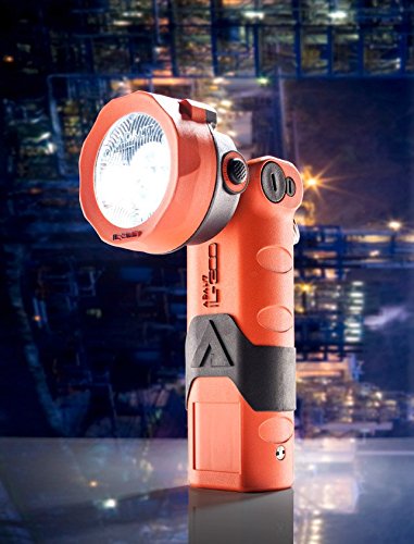 ADALIT Taschenlampe LED-Industriehandleuchte IL-300 ATEX mit Notstromfunktion wiederaufladbar, 1 Stück, orange / schwarz - 3