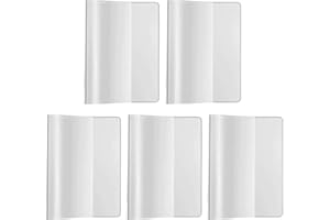 TONSEE ACCESSOIRE Tonsee Impfpass Hülle - Schutzhülle transparent Impfausweis - Reißfeste Impfpasshülle - Impfpass Etui für die Impfbescheinigung für Kinder und Erwachsene,93 mm x 130 mm (5 PCS)