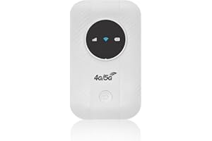 SXHLSELLER Router Hotspot Mobile 5G Sbloccato con Slot per Schede SIM, Modem USB da 300 Mbps 4G LTE, Collega Fino a 10 Dispositivi, WiFi Portatile per Viaggi, Affari, Casa