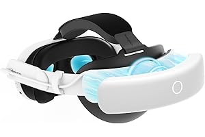 Sonicgrace S3 Pro Head Strap Mit Akku Kompatibel mit Meta Quest 3/3S, Magnetisches Akkupack Strap für Quest 3/3S Elite Strap Ersatz, Verstellbarer Komfort Strap für Quest 3/3S Zubehör