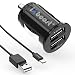 Produktbild iXboost iX-3S Speed Charge 3.4A Mini USB Kfz Auto-Ladegerät Auto Adapter mit Intelligent IC + Lightning Ladekabel für iPhone 6 / iPhone 7 schwarz