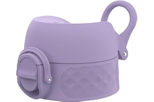ION8 Zapasowa Pokrywka Butelki na Wodę OneTouch 2.0, Szybkie Otwieranie Jednym Dotknięciem, Uniwersalna Pasuje do 350ml/500ml/600ml, Liliowy, Mały, Tworzywo Sztuczne
