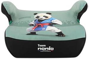 Seggiolino auto Nania Alpha, Rialzo Auto, Alzatina auto per bambini 6-12 anni 126-150 cm, Seggiolino, compatto e leggero (< 1 kg), installazione cinture di sicurezza