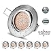 Produktbild LED Einbaustrahler Ultra Flach Schwenkbar 6 Pack Kimjo, 3.5W Warmweiß 2800K Einbauspots 350LM 80Ra IP44 230V Rund Deckeneinbaustrahler Einbaustrahler Deckenspot LED Badeinbaustrahler