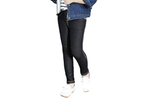 Owasi Girl's Denim look Jeggings Jeans Pant Black Navy Age 2-16 Years