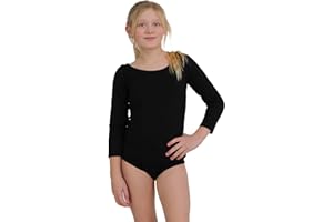 Crazy Chick® New Girl Children Ballet Dance Leotard Bodysuit Gymnastics Long Sleeved Dancewear Fancy Dress UK Age 3-13 Year