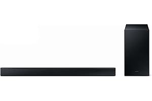 Samsung HW-C440G 2.1-Kanal C-Soundbar mit Subwoofer, 3 intergrierte Lautsprecher, Nachtmodus (SSE), Game Mode, 300 W, DTS Virtual:X, Inkl. One Remote Control [2023]