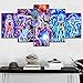 Produktbild FJNS Bild auf Leinwand Dragon Ball Super Anime Malerei 5 Stück Leinwand Typ Goku Ultra Instinct Print Bild Moderne Dekorative Wandkunstwerk,A,20x30x220x40x220x50x1