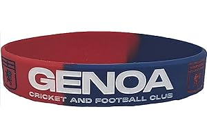 Acube srl Braccialetto Bracciale Bambino Ufficiale GENOA Calcio in Silicone Rossoblu