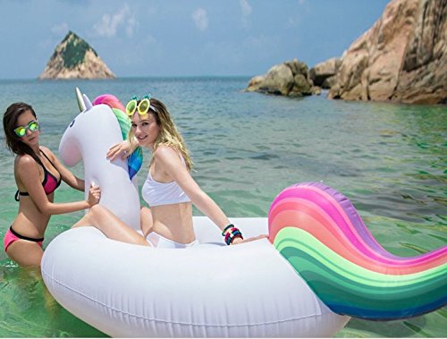 DOMIRE Giant Inflatable Unicorn Pool Floats 108