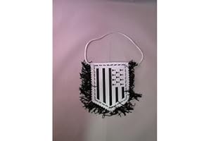 AZ FLAG - Fanion Bretagne Pour Décoration Voiture Double Face Avec Cordelettes - Mini Drapeau Breton - France - 13x10 cm