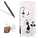 Produktbild Huawei Mate 9 HandyHülle,Huawei Mate 9 Silikon Hülle,Leeook Hülle TPU Case Schutzhülle Silikon Crystal Kirstall Clear Case Durchsichtig Cool Niedlich Kreative Weiß Schwarz Katze Malerei Muster Transparent Silikon Schutzhülle Hülle Cover Abdeckung Etui TPU Bumper Schale für Huawei Mate 9 + 1 x Schwarz Eingabestift-Weiß Schwarz Katze