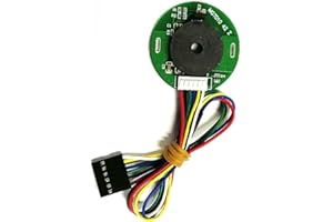 CHANCS Imán permanente DC 775 Motor Resolución 20PPR AB Fase Hall codificador magnético de alta precisión del motor del cepillo del codificador