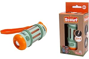 Simba Scout 109452664 - Linterna Infantil a Partir de 5 años - práctica lámpara 2 en 1 con Correa de Mano, Juguete de Explorador y Explorador para niñas y niños
