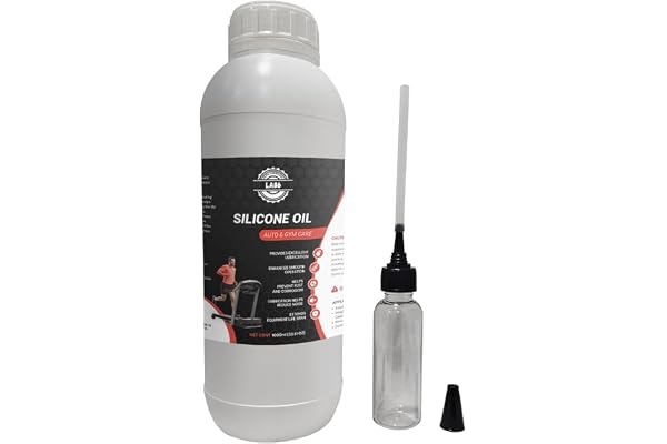 LA86 Silicone Oil for Treadmill Belt, Sewing Machine, Automotive, Laboratory Oil Bath, Lubricant 1000 ML