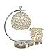 Produktbild Lying Crystal Nachttisch Lichter, Kreative K9 Level Crystal Tisch Lampe Schlafzimmer Bedside Hochzeit Kleine Lampe Mode Schwangere Frauen Fütterung Licht Aroma Lampen G5.3 Aroma Lampen Dedicated Lichtquelle 28 * 33cm finden ( Farbe : Klar )