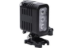 Qinlorgo Diving Light, USB Rechargeable Battery Waterproof 30m LED Video Lamp Underwater Diving Fill Light pour Gopro Sports Camera