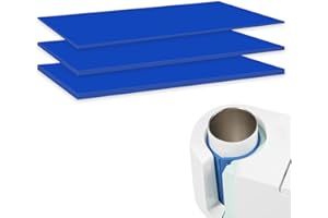 SAVITA 3pcs Silicone Mug Wrap, Silicone Sublimation Wrap Compatibles avec la Presse à Mug Cricut, Silicone Mug Press pour Gobelets de Sublimation Mug Heat Press (3 Épaisseurs, Bleu)