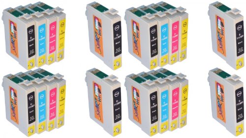 Start - 20 Ersatz Patronen kompatibel zu T0711, T0712, T0713, T0714 - Black - Cyan - Magenta – Yellow
