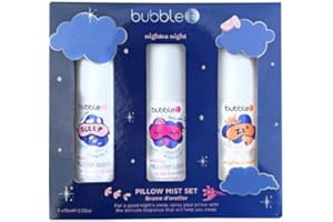 Bubble T Cosmetics Nightea Night pillow mist set of 3, lavender & lemon 75ml, Neroli & tangerine 75ML and Ylang Ylang & Sweet Orange 75ml