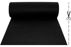 OLIVO TAPPETI OLIVO.shop | ROTOLO PASSATOIA per eventi, tappeto lungo e stretto per feste e allestimenti, Tappeto matrimonio al metro, vari colori e misure ROPAS (1x5 mt, Nero)